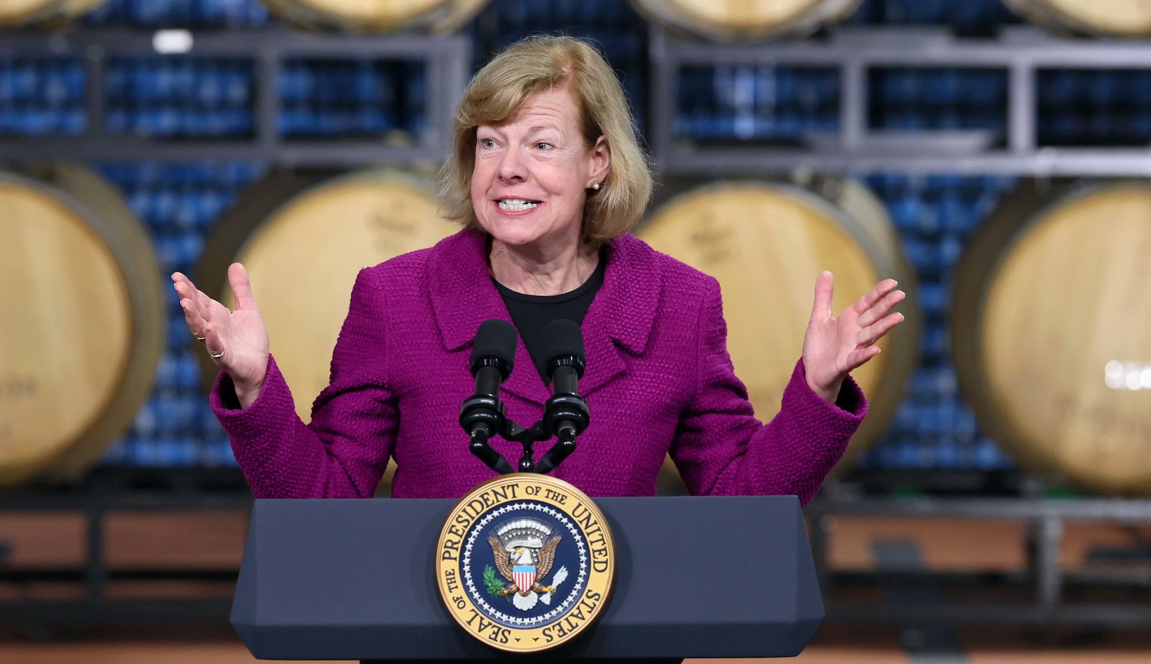 Vulnerable Democrat Tammy Baldwin won’t join Biden in hometown Madison