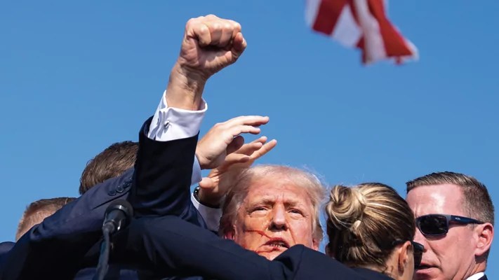 How a would-be assassin’s bullet may have changed Trump, if not the race