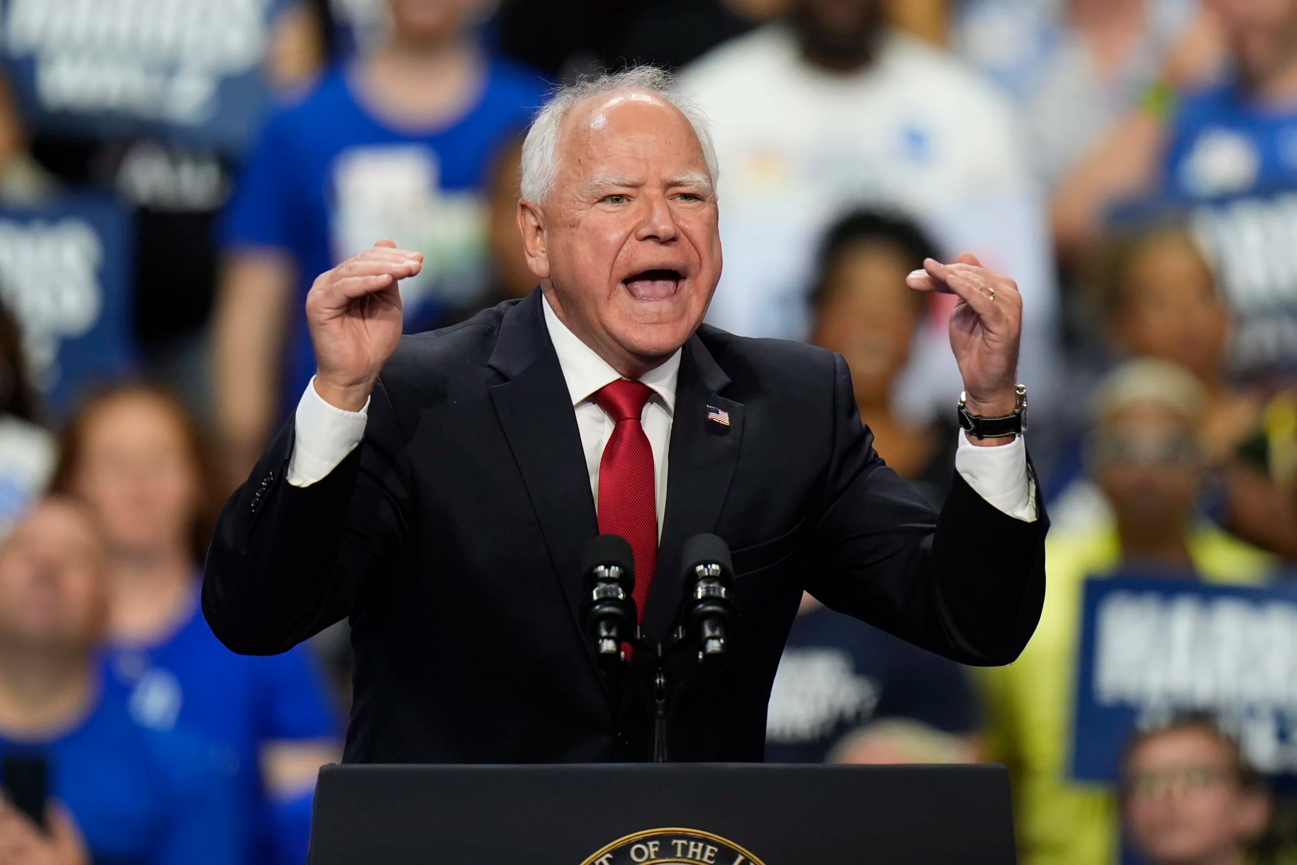 Walz tests anti-elitist message by knocking Vance’s Ivy League degree