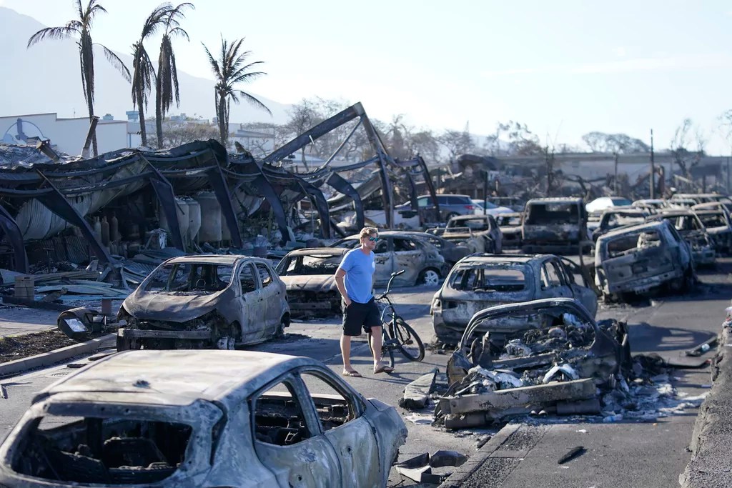 Biden speaks to Hawaii leaders on anniversary of Maui wildfires