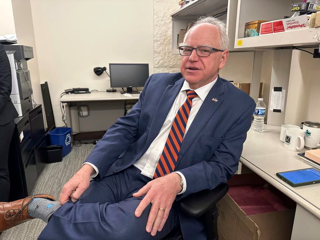 Walz chosen for VP pick after saying he’s ‘not angling for anything else’