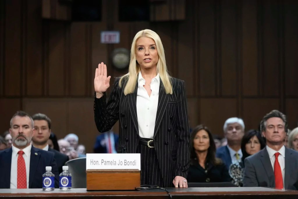 Pam Bondi pledges ‘new golden age’ at DOJ if confirmed as Trump attorney general