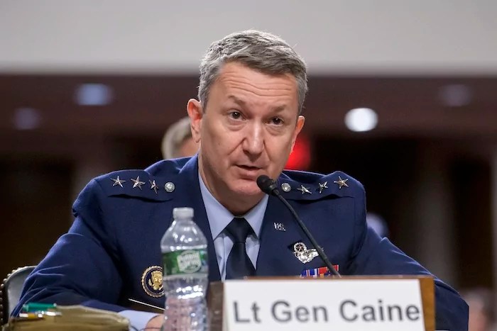 Joint Chiefs pick Dan Caine pledges to be impartial military adviser, distancing himself from politics
