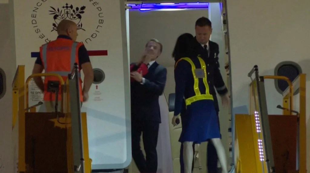 Macron and Élysée Palace finally align on messaging about viral shove from wife