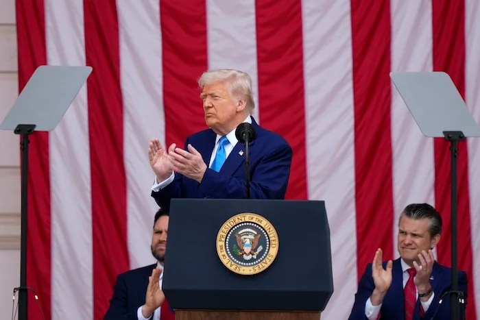 Trump honors fallen troops and Gold Star families at Arlington National Cemetery