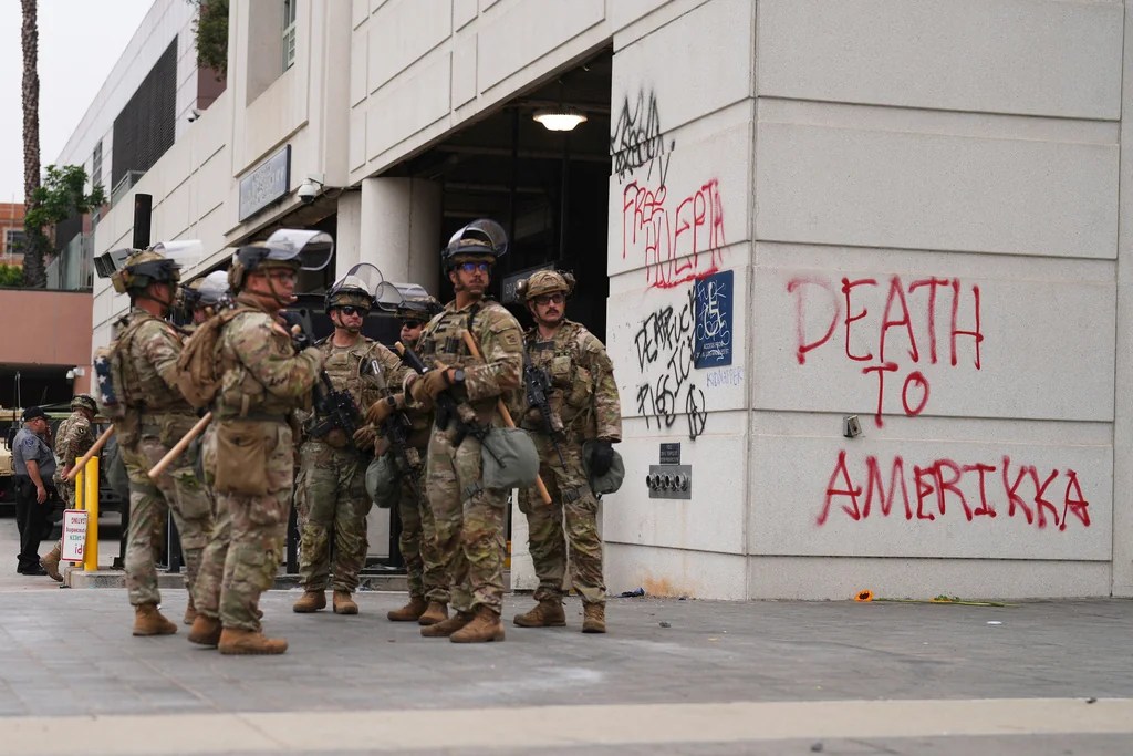 National Guard arrives in Los Angeles to combat ICE protests following Trump order