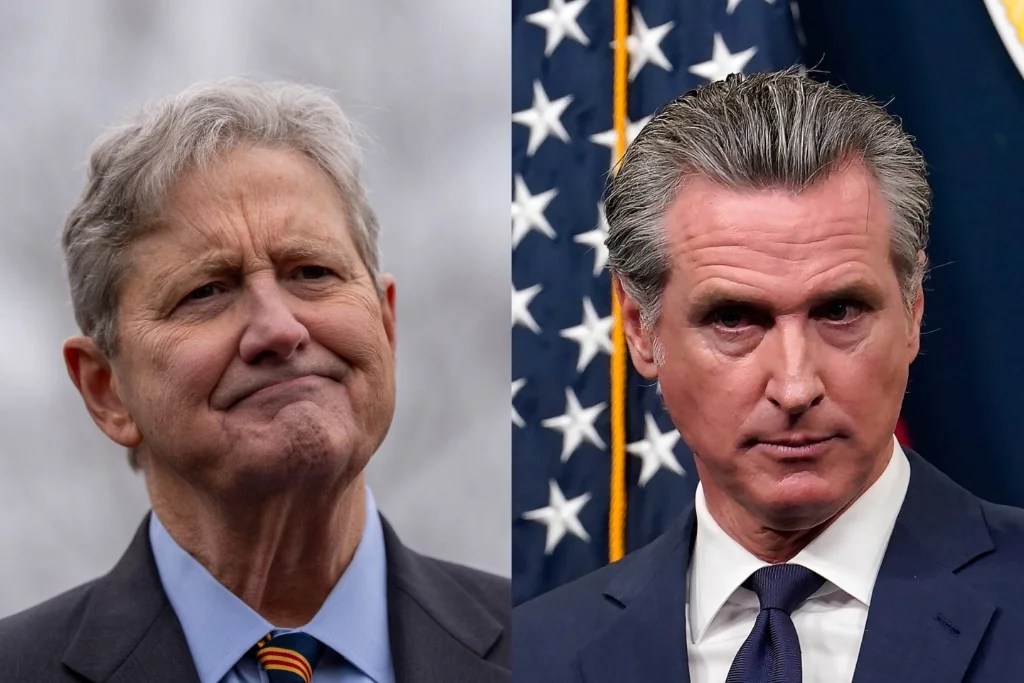 John Kennedy says National Guard stopped ‘wolves’ since ‘sheep’ Newsom did not