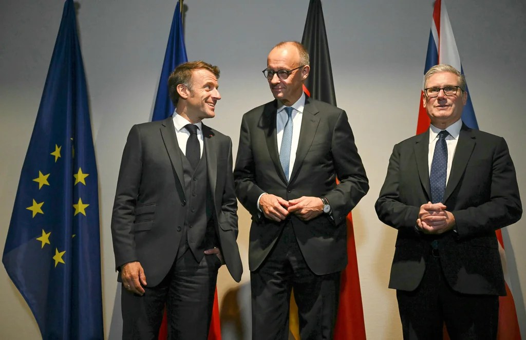 UK, Germany, France hold call on Gaza after Macron says he’ll recognize Palestinian state