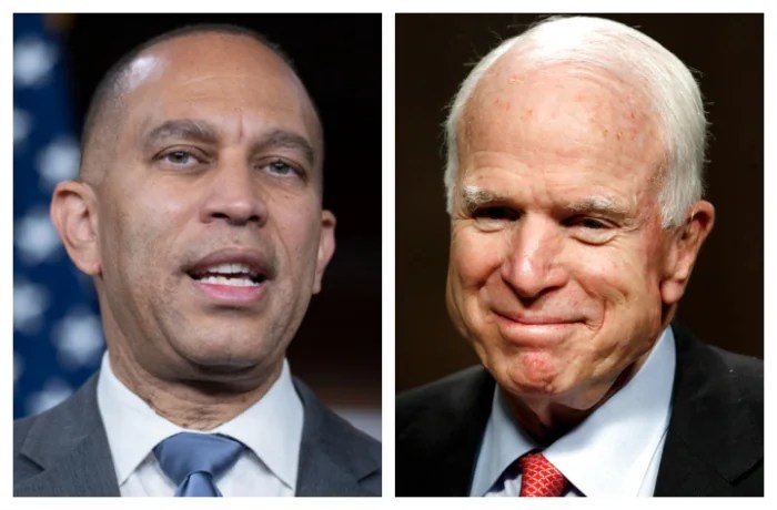 Jeffries invokes John McCain in plea for Republicans to defect on Trump’s ‘big, beautiful bill’